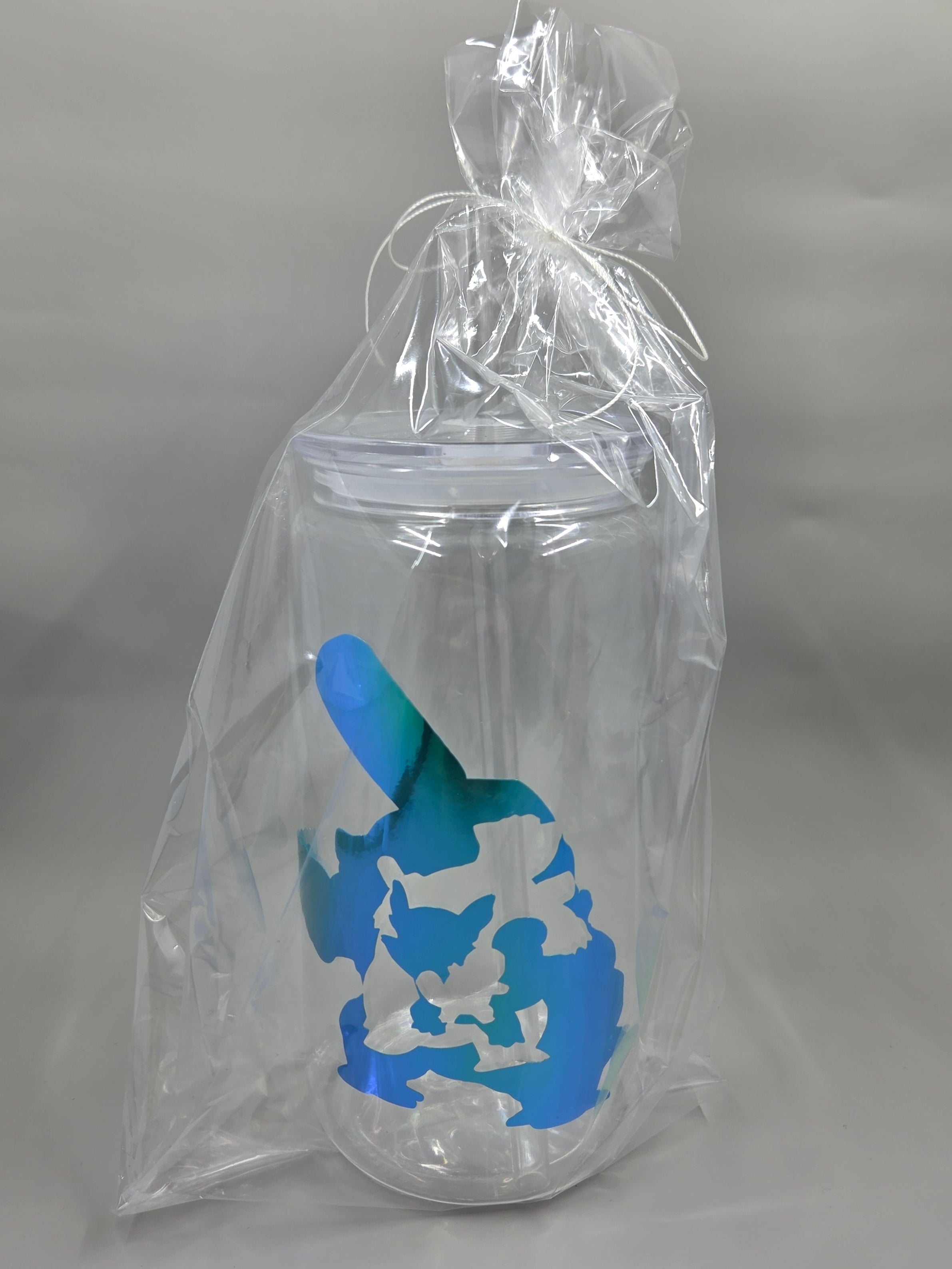 Elemental Essence Tumbler: Custom Pokémon Art & Crystal Clear Style